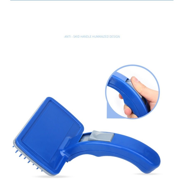 Düğmeli Kendini Temizleyen Fırça - Evcil Hayvan Tüy Tarağı - Lisinya