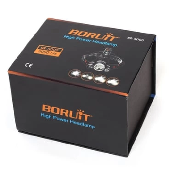 T6 Kafa Feneri 5000 Lumens 3xcree Xm-t6+2r5 Lamba Led Kamp Lambası - Lisinya