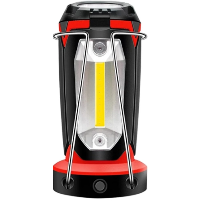 P-8801 Şarjlı Katlanabilir 3xcob Led+ 3w Led Çok Fonksiyonlu Kamp Feneri - Lisinya