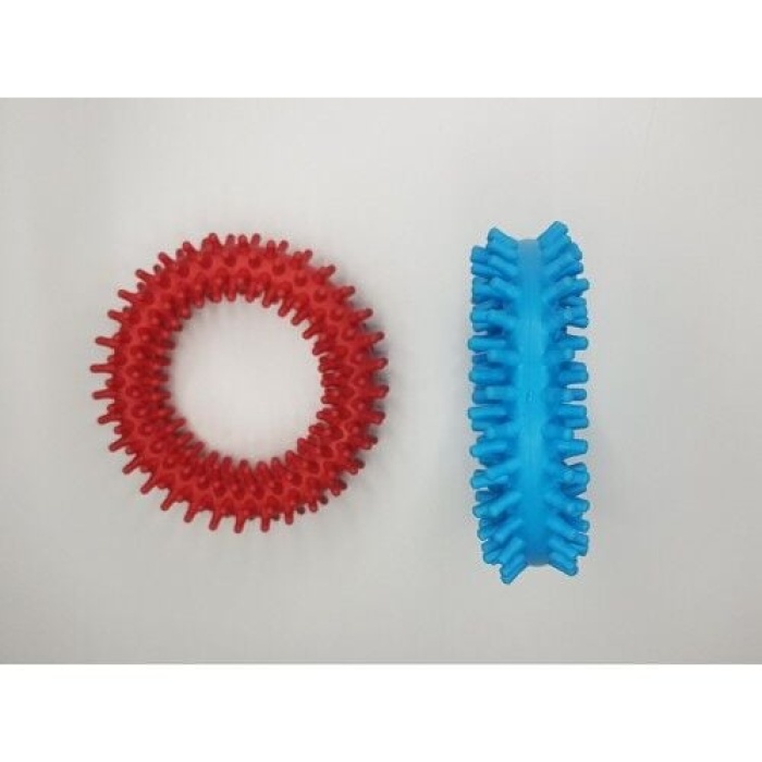 2 adet Evcil Hayvan Diş Temizleyici Oyuncak - Isırma Çember Seti - Lisinya