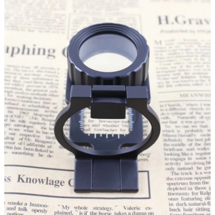 Tekstilciler Için  Kumaş Kontrolü Büyüteç,katlanan, Metal 15x Büyütme - Lisinya