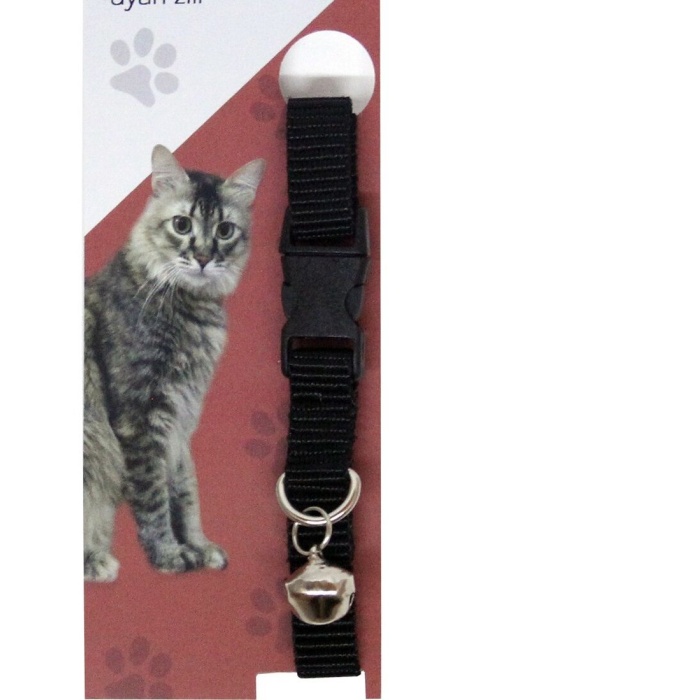Elastik Ayarlanabilir Çıngıraklı Kedi Tasması - Lisinya