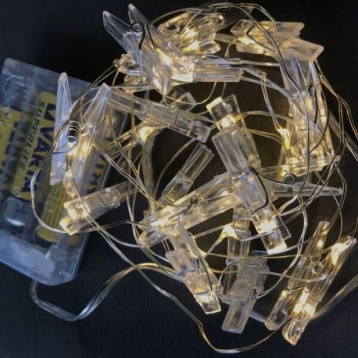 Işıklı Mandallı Fotoğraf Albümü 5M - 30 LED - Lisinya