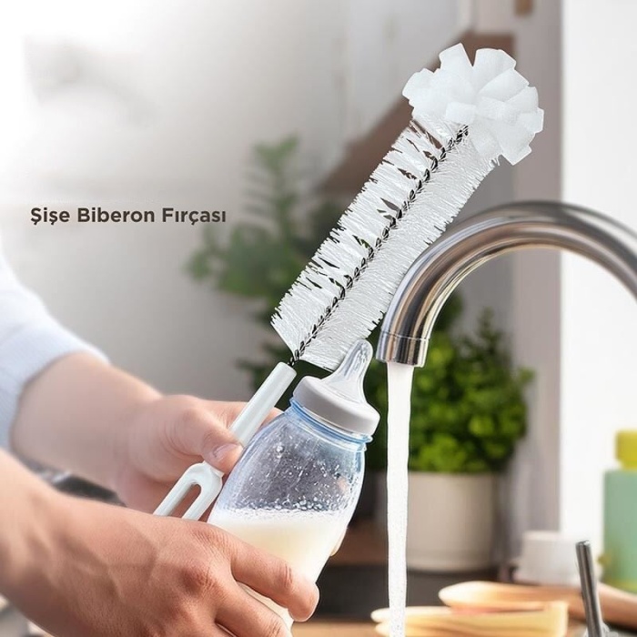Premium Lüks Şişe ve Biberon Fırçası - Ultra Dayanıklı Profesyonel Temizlik & Kristal Parlaklık - Lisinya