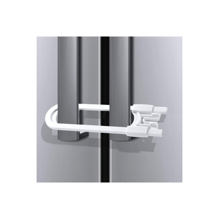 4 Adet Çocuk Koruma Kilidi - Slide Dolap Çekmece Kilidi Sürgülü Kilit - Lisinya