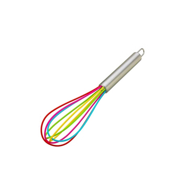 Silikon Çırpıcı Metal Saplı Renkli Çırpma Teli - Lisinya
