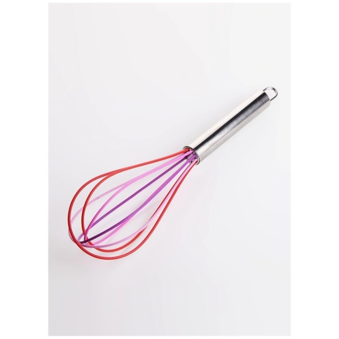 Silikon Çırpıcı Metal Saplı Renkli Çırpma Teli - Lisinya
