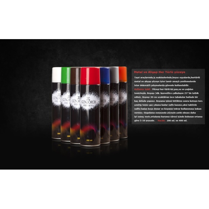 Sprey Boya 400 ML - Mavi - Lisinya