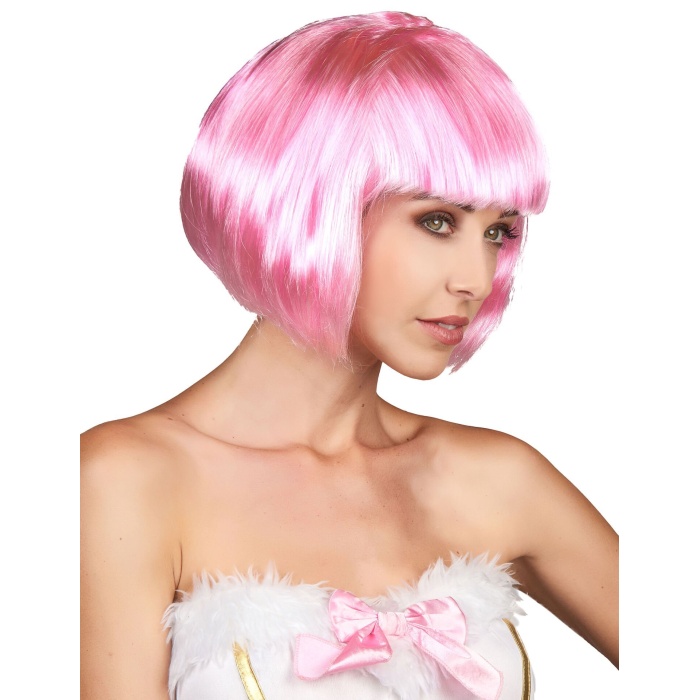 Küt Peruk - Toz Pembe (Açık Pembe) - Lisinya