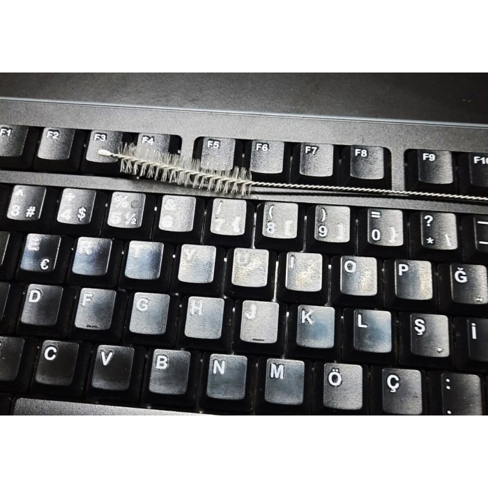 3 Lü Pratik Fırça  Esnek Bükülebilir Klavye Mouse Arası Temizlik Fırçası - Lisinya