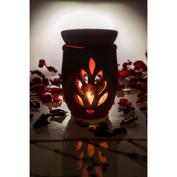 Yaşam Çiçeği El Yapımı Çömlek Buhurdanlık Tütsülük - Lisinya