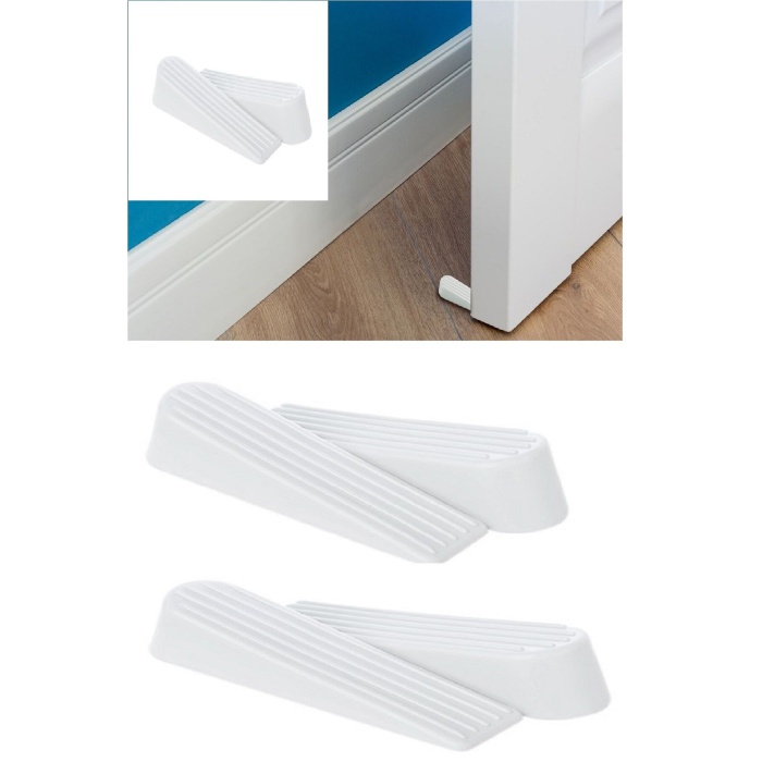 4 Adet Kapı Rampası Kapı Stoperi - Kapı Tamponu Çarpma Önleyici Set - Lisinya