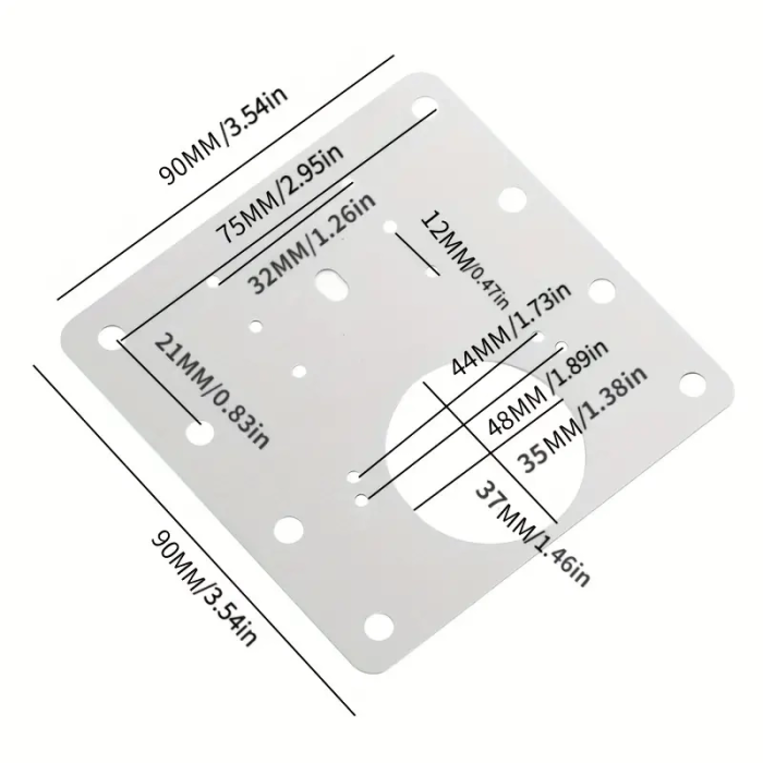 Paslanmaz Çelik Menteşe Onarım Plakası - Lisinya