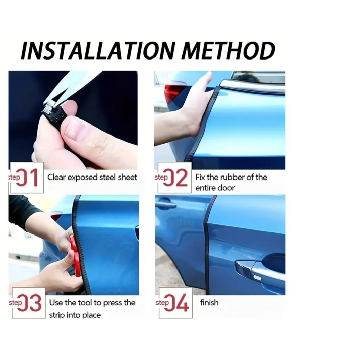 5 Metrelik Araba Kapı Kenar Koruma Şeridi Rulosu - Lisinya