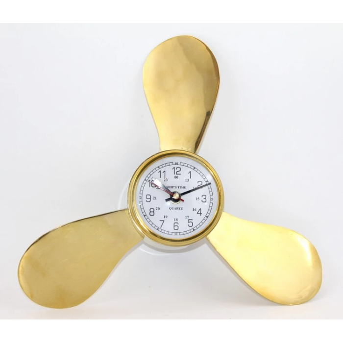 Pirinç Duvara Asmalı Pervane Tasarımı Saat Ksk2057 - Lisinya