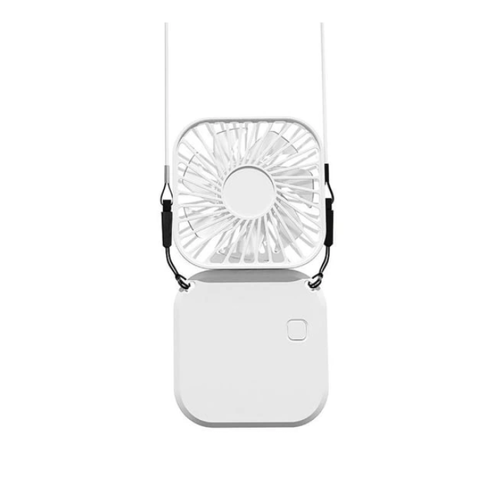 El Fanı Mini Masaüstü Ve Boyun Askılı Fan Portatif Şarjlı 3 Kademeli Vantilatör Soğutucu - Lisinya