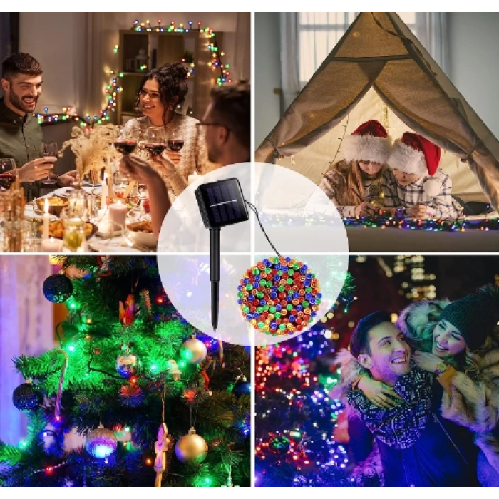 11m 100 Led Rgb Solar Mz-322 - Lisinya