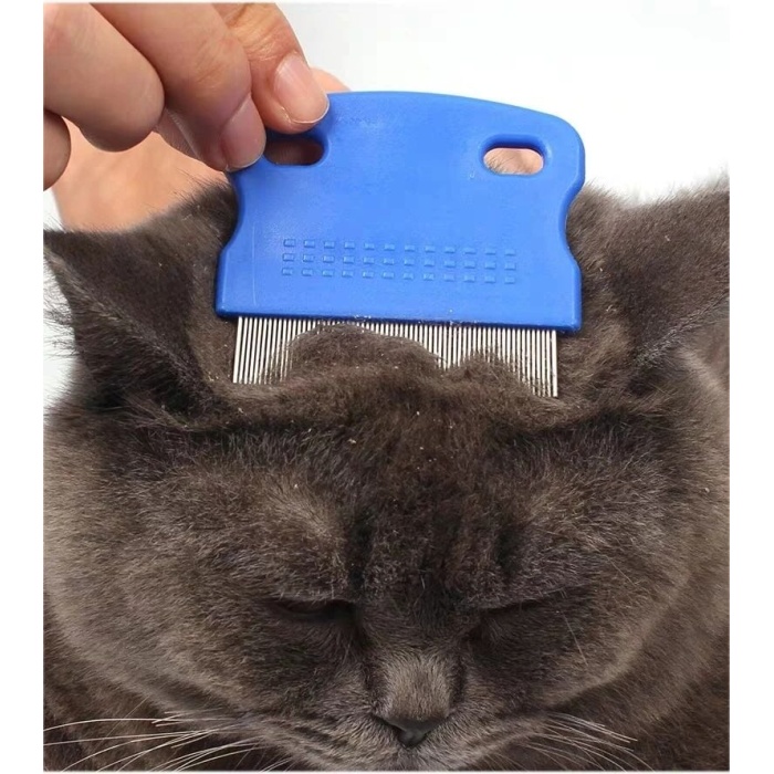 Evcil Hayvan Bakım Tarağı – Kedi Köpek Tavşan İnce Dişli Bit Pire Tarağı - Lisinya