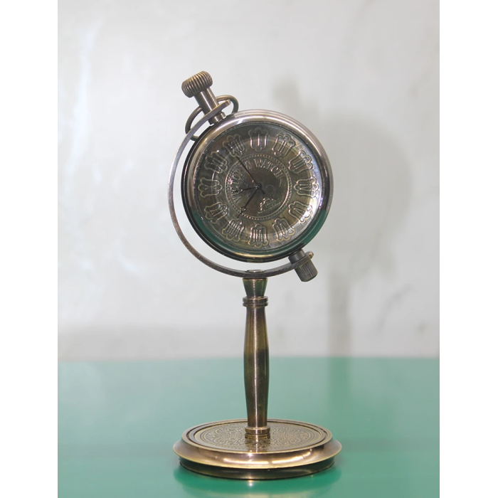 Pirinç Masa Üstü Saat 16186 - Lisinya