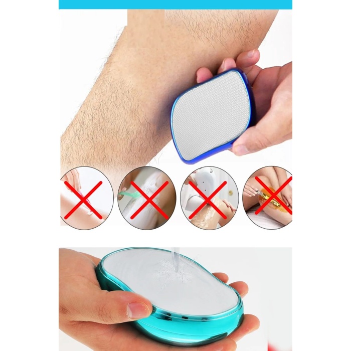 Kristal Epilatör Acısız Manuel Tüy Dökücü Epilatör Tüy Silgisi Epilasyon Aleti Kol Bacak Koltuk Altı - Lisinya