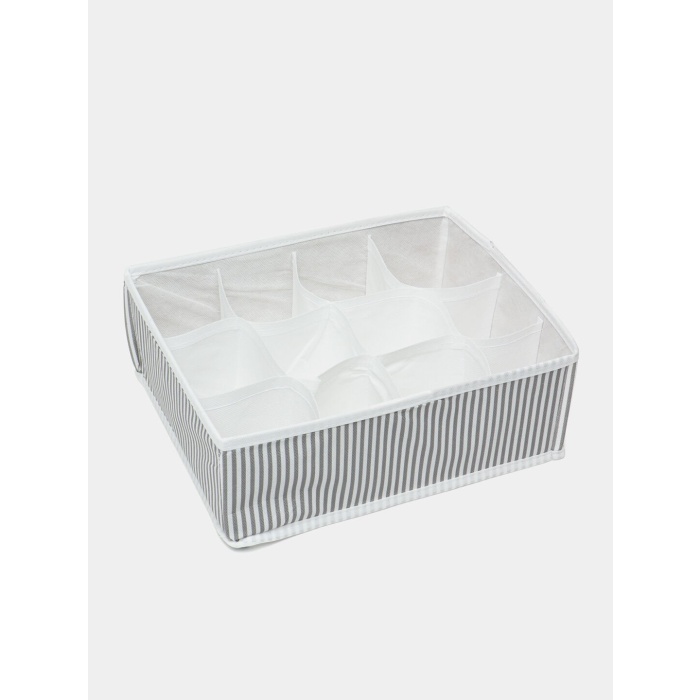 12 Bölmeli Pratik Bölmeli Çekmece Düzenleyici Organizer(İç Çamaşırı Kravat Çorap Düzenleyici) - Lisinya