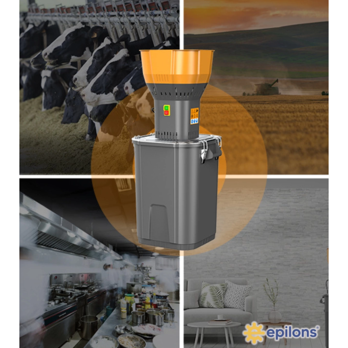 55’lik Profesyonel Yem Kırma Makinesi – 9 Elek Hediyeli Paslanmaz Tahıl Öğütücü Değirmen 1300 w ( Lisinya )