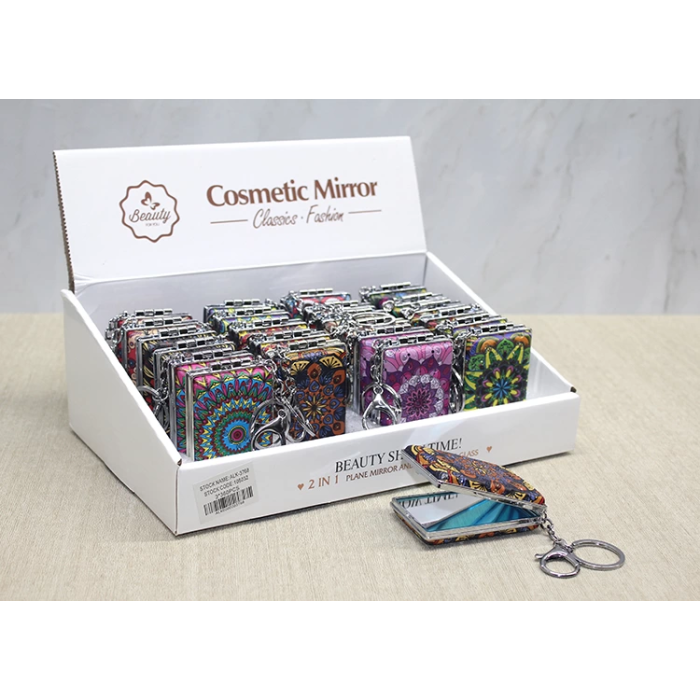 Taşlı El Aynası Anahtarlık Alk3768 - Lisinya