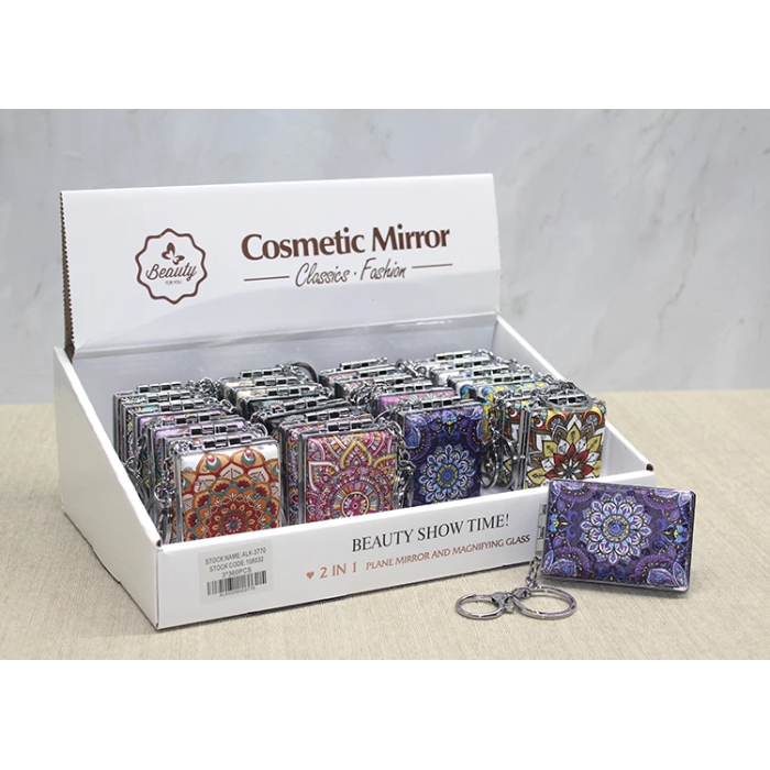 Taşlı El Aynası Anahtarlık Alk3770 - Lisinya