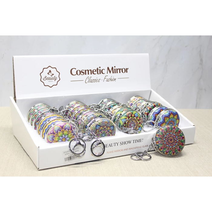 Taşlı El Aynası Anahtarlık Alk3771 - Lisinya