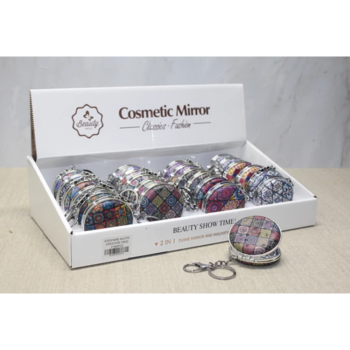 Taşlı El Aynası Anahtarlık Alk3775 - Lisinya