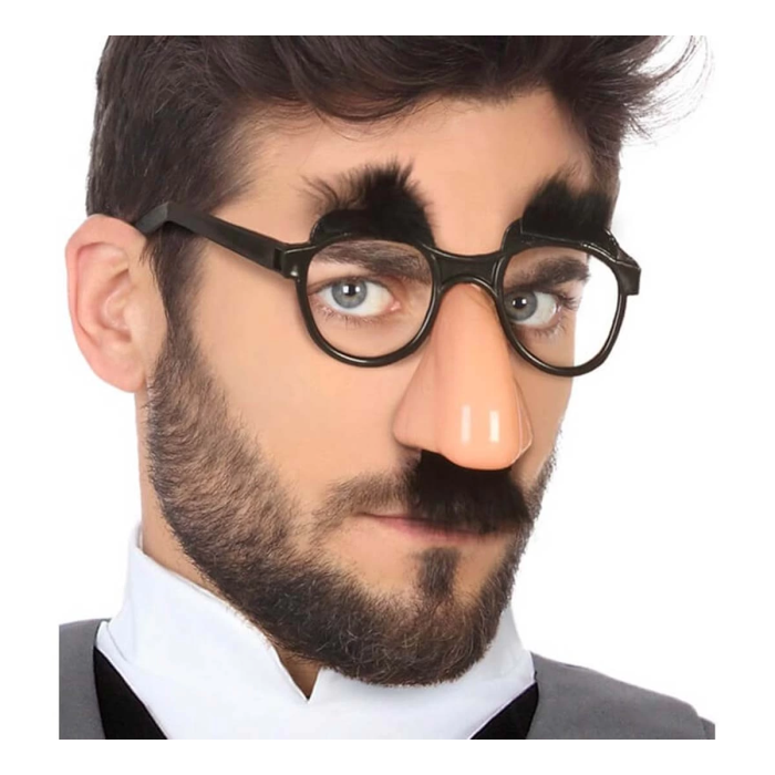Eğlenceli Kılık Değiştirme Kaş Bıyık Mizah Gözlüğü 9x13 Cm - Lisinya