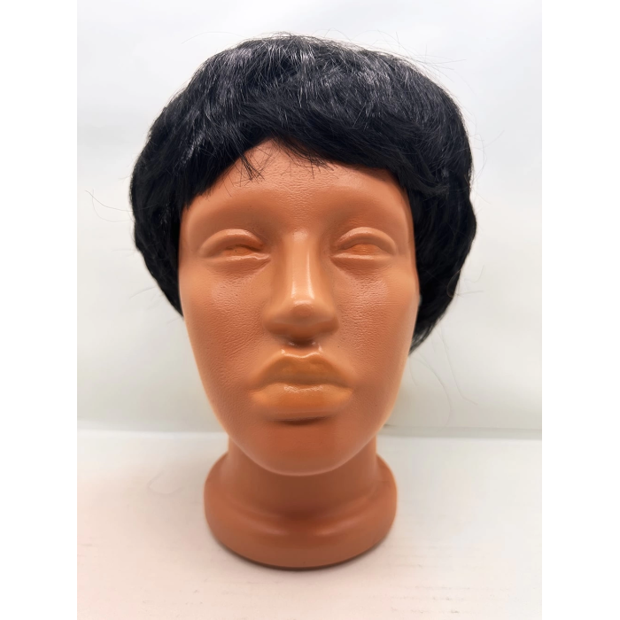 Siyah Renk Kısa Kesim İçi Astarlı Erkek Peruğu - Lisinya