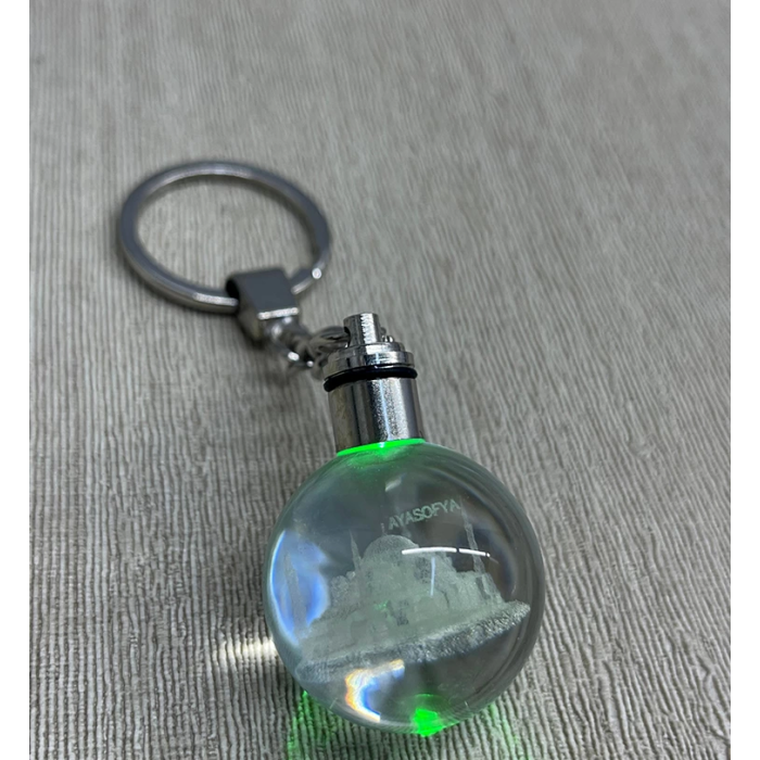 Ledli Ayasofya Tasarımı Kristal Anahtarlık Alk3803 - Lisinya