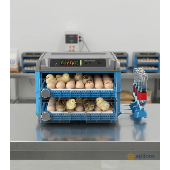 Tam Otomatik 128 Yumurta Kapasiteli Kuluçka Makinesi - Civciv Kaz Hindi Ördek İÇİM Kablosuz Kameralı ( Lisinya )