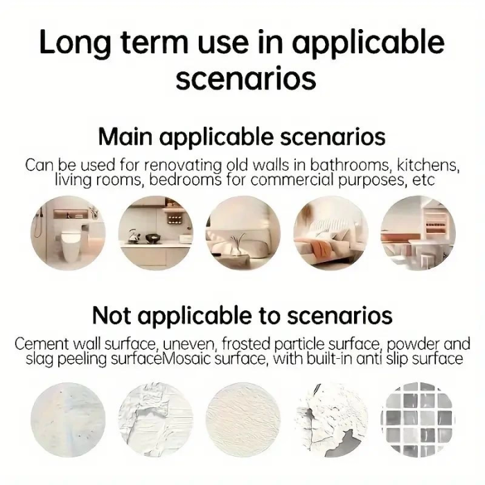 Gri Mermer Desen Duvar Sticker (30*30) - Lisinya