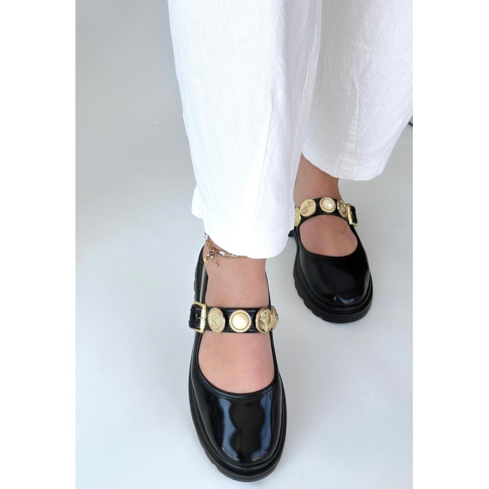 Okira Siyah Rugan Oxford Ayakkabı - Lisinya