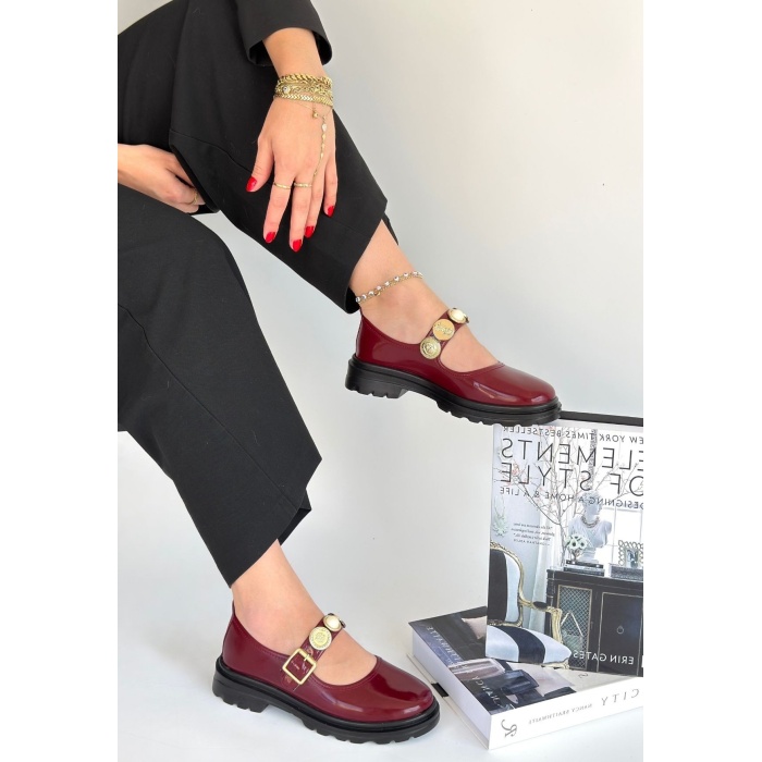 Okira Bordo Rugan Oxford Ayakkabı - Lisinya