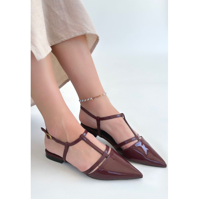 Canca Bordo Rugan Babet Ayakkabı - Lisinya