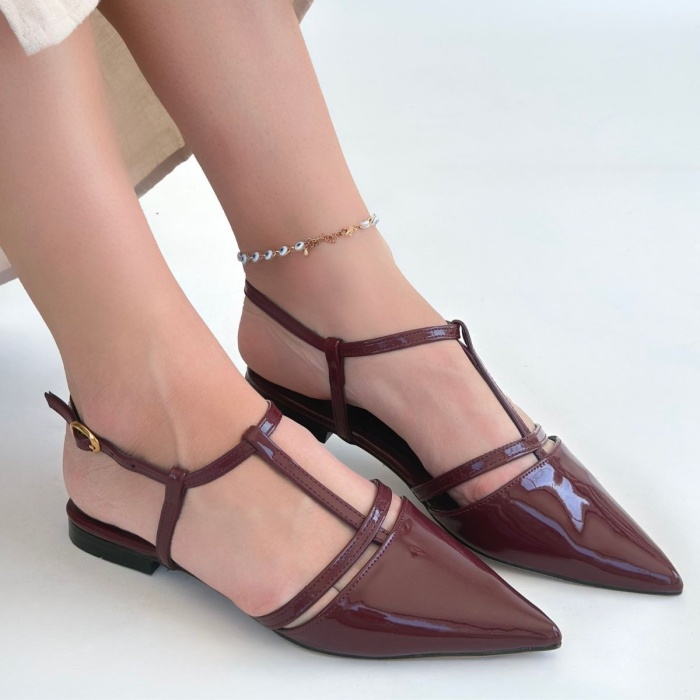 Canca Bordo Rugan Babet Ayakkabı - Lisinya