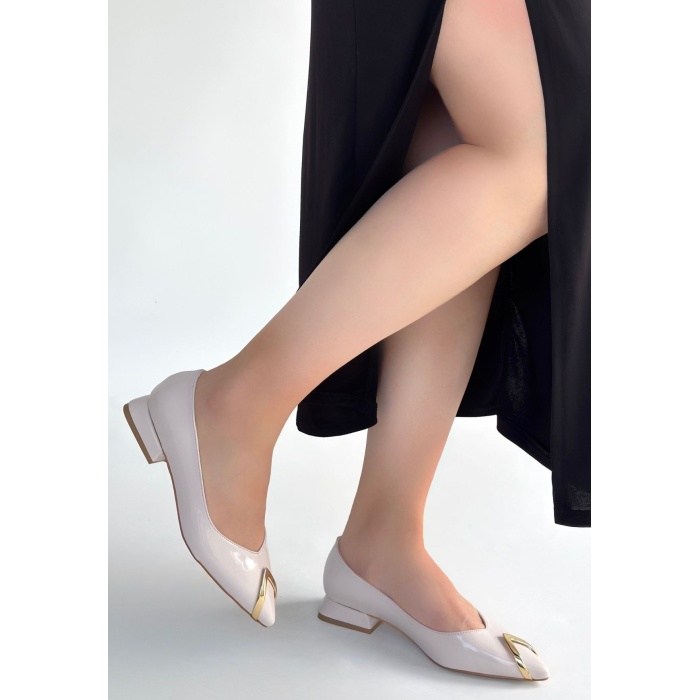 Goes Bej Rugan Babet Ayakkabı - Lisinya