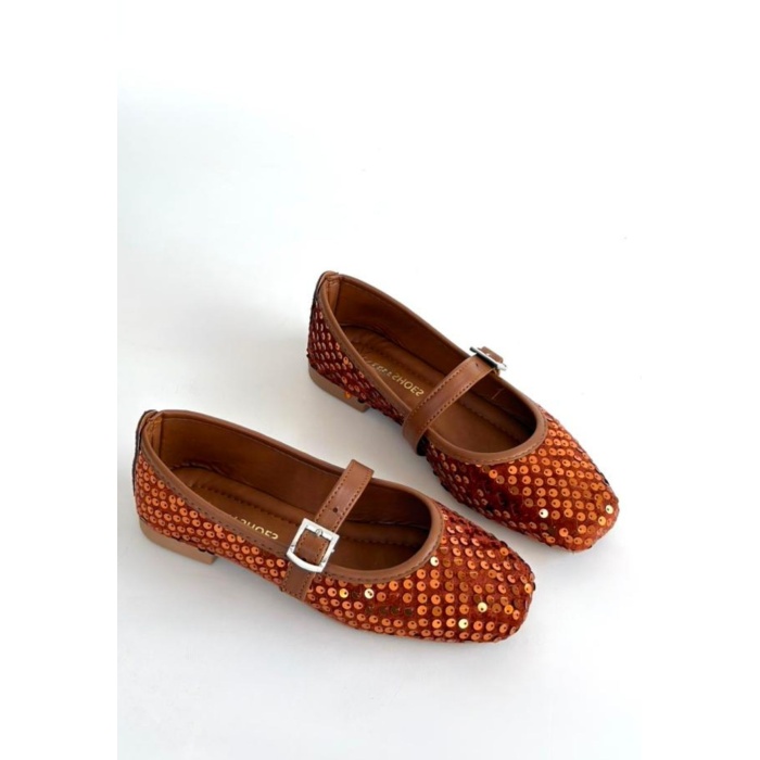 Moden Taba Süet Babet Ayakkabı - Lisinya