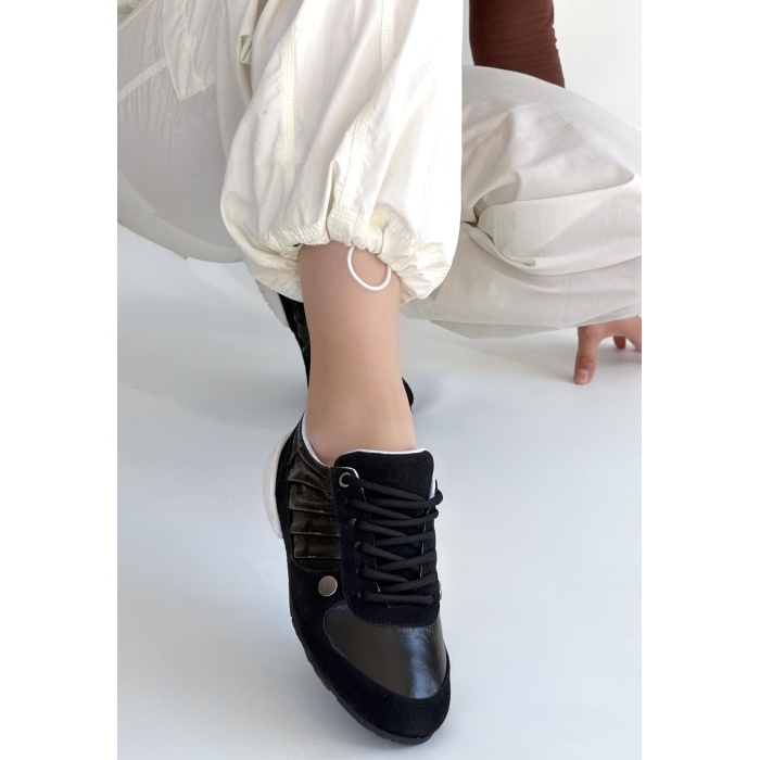 Jawen Siyah Nubuk Spor Ayakkabı - Lisinya