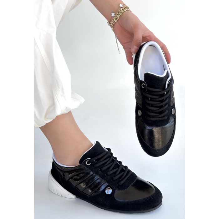 Jawen Siyah Nubuk Spor Ayakkabı - Lisinya