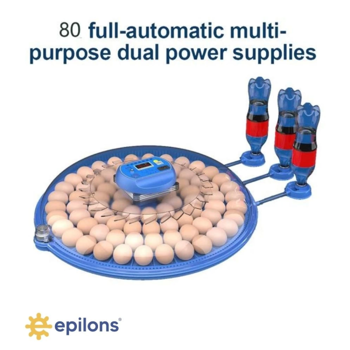 80 Tavuk 240 Kuş Yumurta Kapasiteli Çift Viyollü Kuluçka Makinesi - Kaz, Ördek, Tavuk, Bıldırcın İçin ( Lisinya )