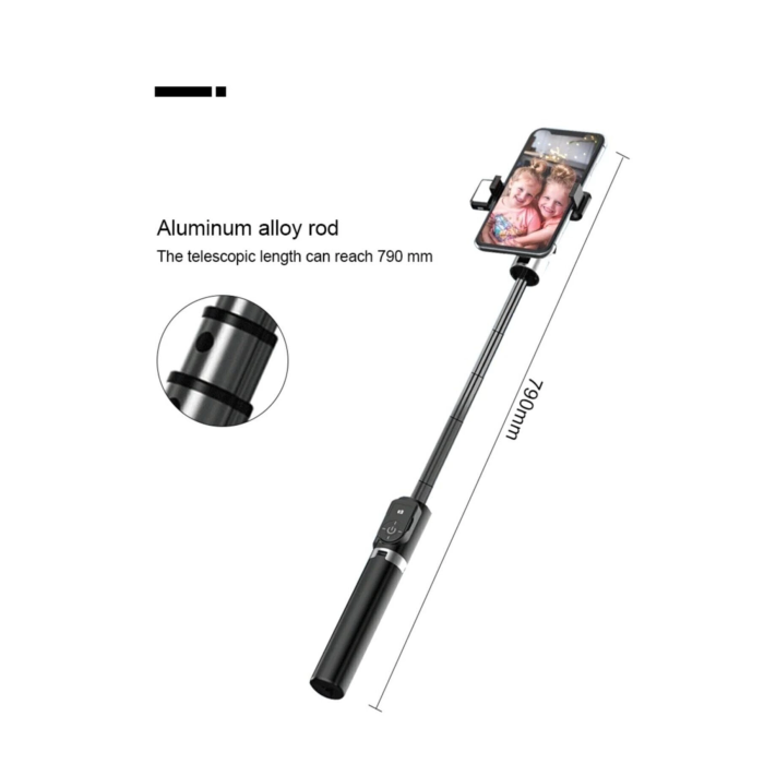 Led Işıklı Selfie Çubuğu Bluetooth Kumandalı Kablosuz Tripot Selfie Monopod Selfie Stick ( Lisinya )