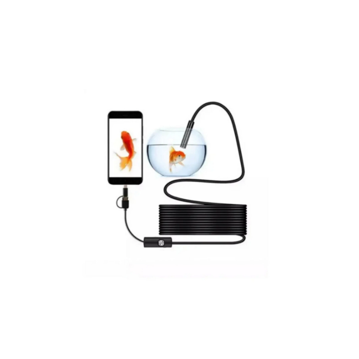 Endoskop Yılan Video Kamera Led’li 5 Metre 7 Mm Sert Kablo Yüksek Kaliteli Stereo - Lisinya