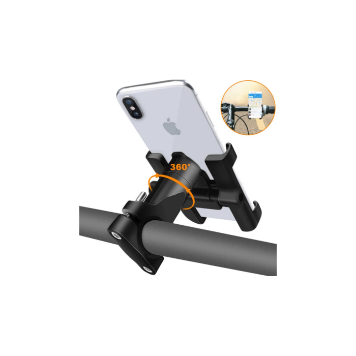 Alüminyum Gövdeli Metal Gidon Bağlantılı Motosiklet Telefon Tutucu 7 İnç Xl - Lisinya