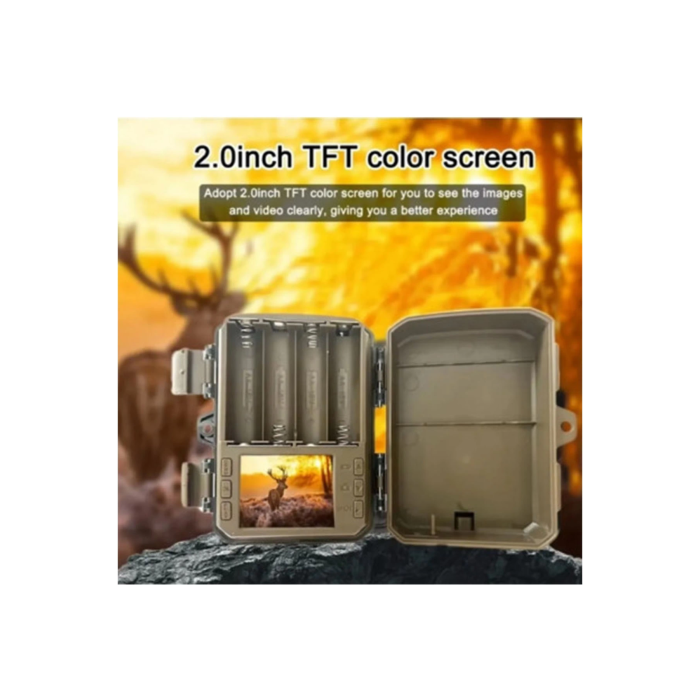 Fotokapan Kamera 16mp Full Hd 1080p Gece Görüşlü 2 Inç Lcd Ekran Su Geçirmez - Lisinya