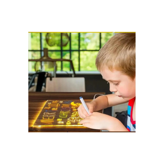 12 Inc Led Işıklı Çizim Tahtası Ayarlanabilir Stant Ve Kalemleri İle - Lisinya