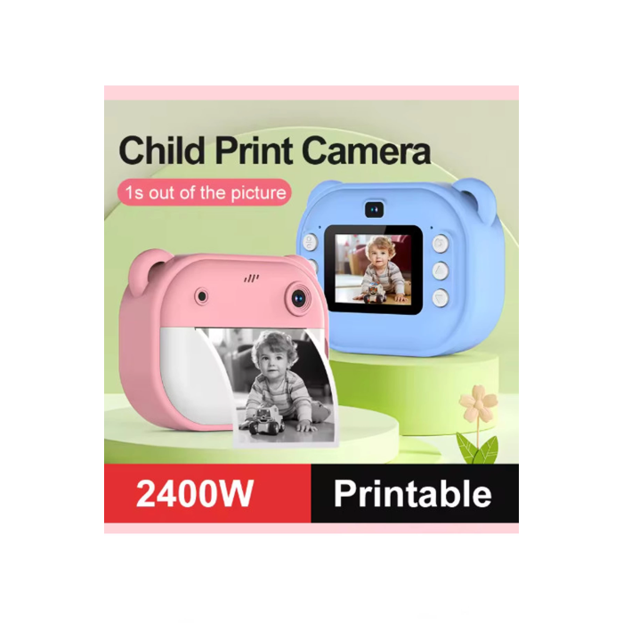 Dijital Video Kayıt Fotoğraf Çocuk Kamerası Anlık Termal Resim Kağıt Baskılı Vtn-09 - Lisinya